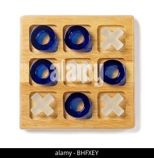 Tic-Tac-Toe-Spiel Stockfoto