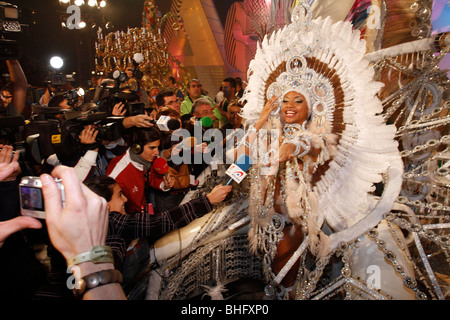 Karneval in Las Palmas de Gran Canaria 2010 Wahl der Königin Stockfoto