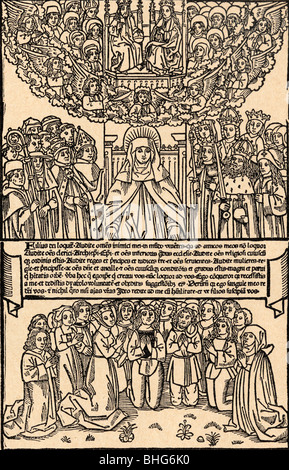 Birgitta Birgersdotter, 1303 – 1373. Birgitta von Vadstena, St. Birgitta, heilige Birgitta (oder Brigid) von Schweden Stockfoto