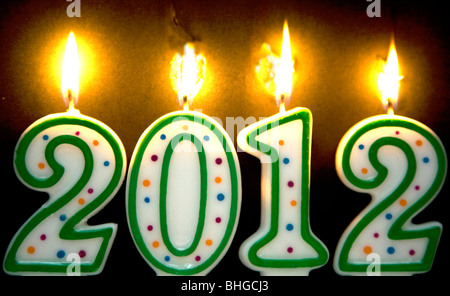 2012-Kerzen brennen, London Stockfoto
