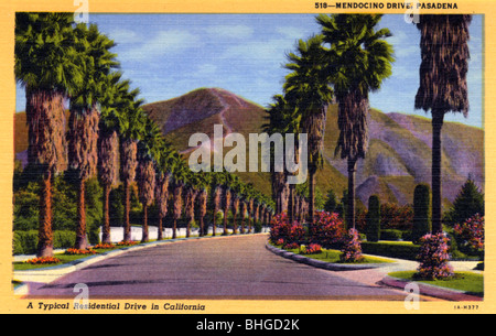 Mendocino Drive, Pasadena, Kalifornien, USA, 1931. Artist: Unbekannt Stockfoto