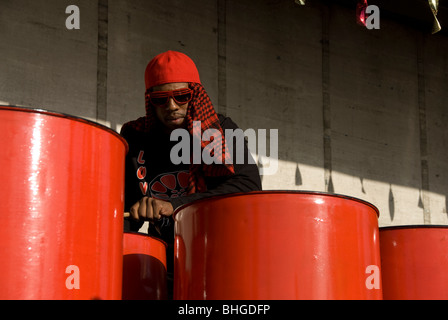 Stahlband Proben für Notting Hill Carnival Stockfoto