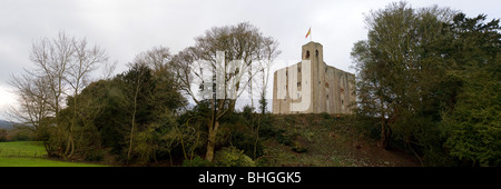 Einen Panoramablick über Castle Hedingham in Essex.  Foto von Gordon Scammell Stockfoto