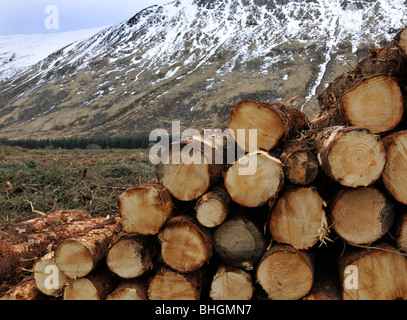 Anmeldung bei Glen Clova, Angus, Schottland, Vereinigtes Königreich. Stockfoto