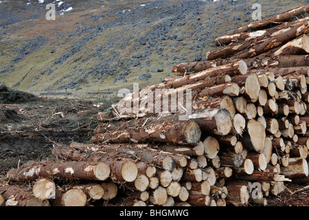 Anmeldung bei Glen Clova, Angus, Schottland, Vereinigtes Königreich. Stockfoto