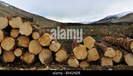 Anmeldung bei Glen Clova, Angus, Schottland, Vereinigtes Königreich. Stockfoto