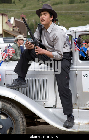 Kleinstadt-Parade auf der Fourth Of July in Berg Stadt von Silverton, Colorado. Stockfoto