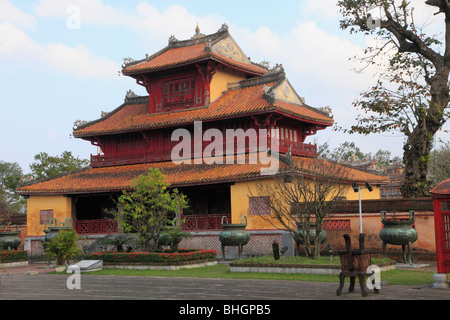 Vietnam, Hue, Zitadelle, Imperial Gehäuse, Hien Lam Pavillon, Stockfoto