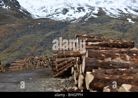 Anmeldung bei Glen Clova, Angus, Schottland, Vereinigtes Königreich. Stockfoto