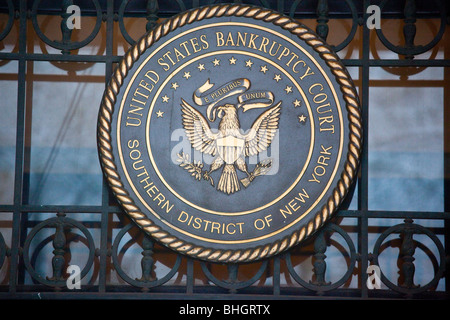 US Bankruptcy Court in Manhattan, New York-Unterstadt Stockfoto