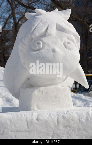 Odori-Website von der jährlichen Sapporo Snow Festival in Sapporo, Japan, 2. Februar 2010. Stockfoto