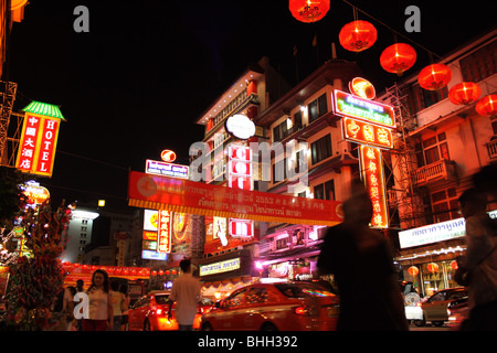 Chinesisches Neujahrsfest bei Yaowarat Road, Bangkok Chinatown, Thailand Stockfoto