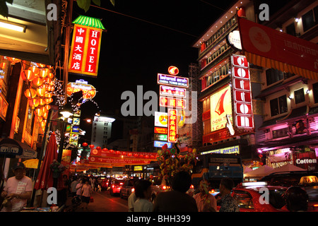 Chinesisches Neujahrsfest bei Yaowarat Road, Bangkok Chinatown, Thailand Stockfoto