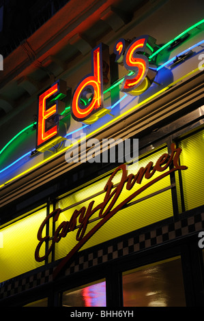 Ed es einfach Diner old Compton Street London Stockfoto