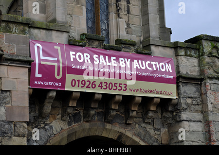 Für die Versteigerung zu signieren, Eastgate Kapelle, Warwick, Warwickshire, Großbritannien Stockfoto