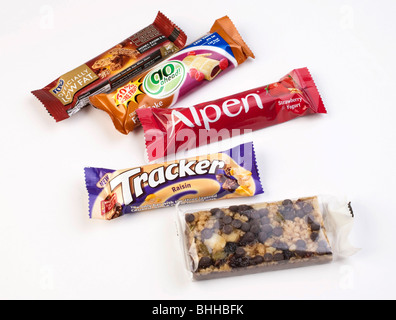 Low Fett Frühstück Snack-bars Stockfoto