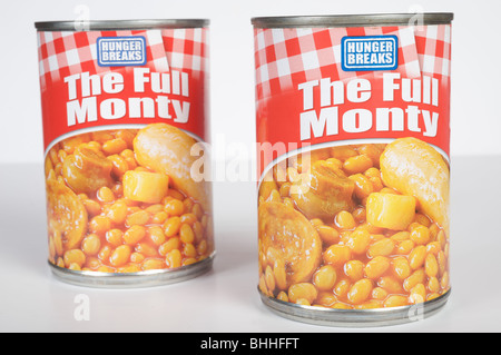 The Full Monty, englisches Frühstück in der Dose Stockfoto