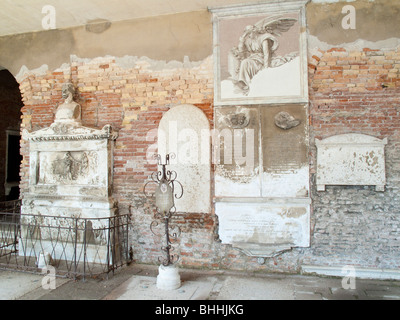 Venedig, Italien. Friedhof San Michele Stockfoto