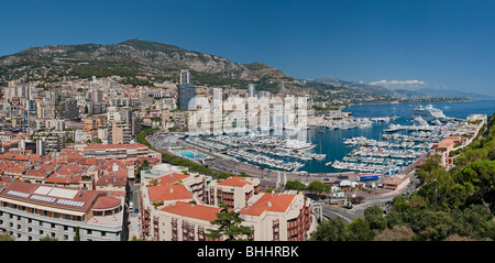 Panorama des Monte Carlo, Monaco Stockfoto