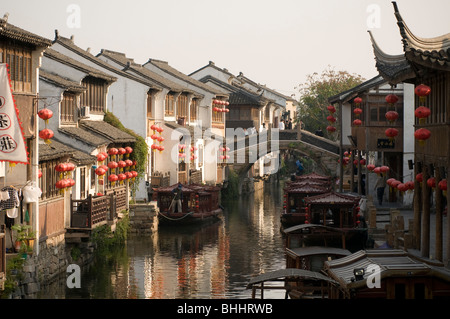 Historische Stadt Wasserfläche von Suzhou, Jiangsu Provinz, China, Asien Stockfoto