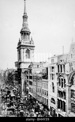 St Mary-le-Bow, London. Künstler: London stereoskopische & fotografischen Co Stockfoto