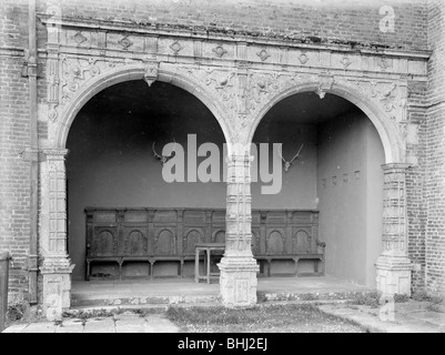 Süd Loggia in Bramshill House, Hampshire, 1928.  Künstler: Nathaniel Lloyd Stockfoto