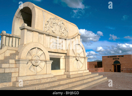 Südafrika. Denkmal für die Schlacht von Blut-Fluss, im Fluss Gewinn- Stockfoto