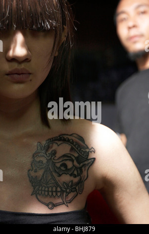 TATTOO PARLOR, PEKING, BEIJING, CHINA Stockfoto