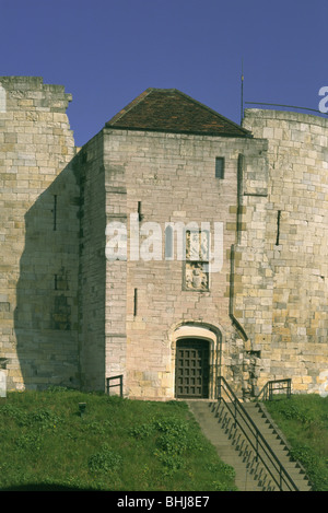 Detail von Clifford es Tower, York, North Yorkshire, 1997. Künstler: J Bailey Stockfoto