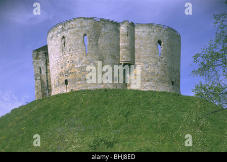 Clifford es Tower, York, North Yorkshire, 1997. Künstler: J Bailey Stockfoto