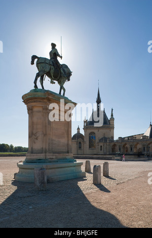 Le Chateau de Chantilly, Chantilly, Picardie, Frankreich Stockfoto