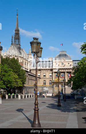 Sainte Chapelle, Palais de Justice, Ile De La Cite, Paris, Frankreich Stockfoto