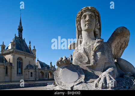 Le Chateau de Chantilly, Chantilly, Picardie, Frankreich Stockfoto