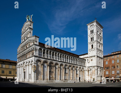 Italien, Toskana, Lucca Kirche San Michele in Foro Stockfoto