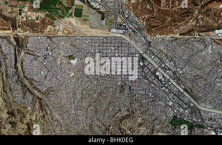 Luftbildkarte anzeigen San Ysidro internationale uns mexikanischen Grenzübergang Stockfoto