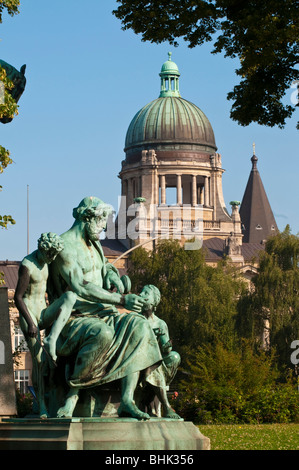 Denkmal für Kaiser Wilhelm I., Johannes-Brahms-Platz, Sievekingplatz, Hamburg, Deutschland Stockfoto