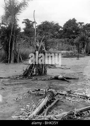 Geographie/Reisen, Kongo, Ereignisse, Simba-Aufstand 1964 - 1965, Einnahme von Stanleyville durch Regierungstruppen, tot auf der Straße zum Flughafen, Dezember 1964, Stockfoto