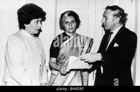 Indira Gandhi (1917-1984), Premierminister von Indien, 1966-77 und 1980-84. Artist: Unbekannt Stockfoto