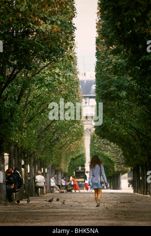 Paris. Frankreich. Gärten des Palais Royal. 1. Arrondissement. Stockfoto