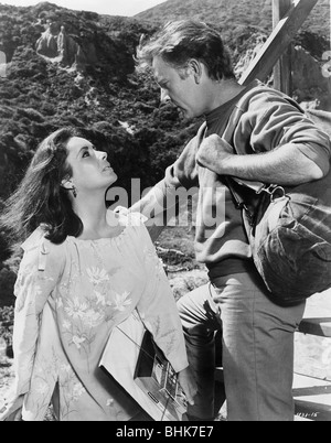 Elizabeth Taylor (1932), britische Schauspielerin, und Richard Burton (1925-1984), britischer Schauspieler, 1965. Artist: Unbekannt Stockfoto