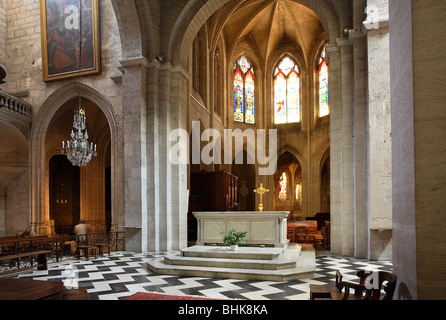 KIRCHE SAINT-TROPHIME, ARLES Stockfoto