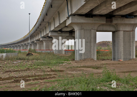 Rho-Viadukt, Baustelle der Hochgeschwindigkeitszug von Mailand nach Turin, Italien Stockfoto