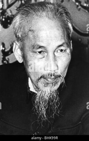 Ho-Chi-Minh, 15.5.1890 - 3.9. 1969, vietnamesischer Politiker, Präsident von Nordvietnamesen 1955 - 1969, Porträt, 1953, Stockfoto