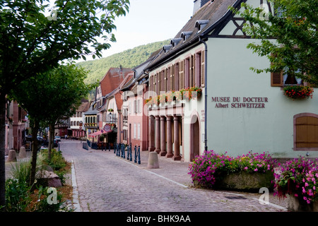 Haus von Dr. Albert Schweitzer, heute Museum, Kaysersberg, Elsass, Frankreich Stockfoto