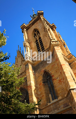 KIRCHE SAINT-MARTIN, COLMAR Stockfoto