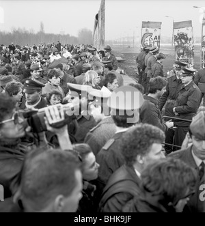 Fall der Berliner Mauer 1989, Potsdamer Platz Stockfoto