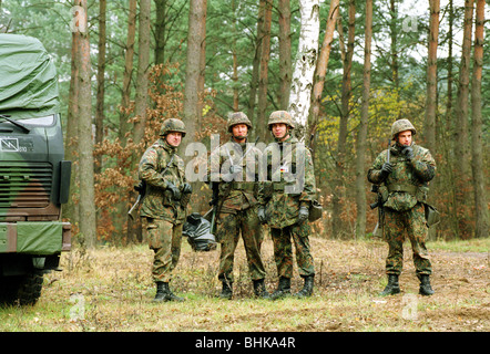 Soldaten der Bundeswehr bei Manövern, Konotop, Polen Stockfoto