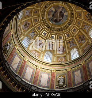 Die Szt Istvan Basilika verzierte Decken und Architektur, Budapest, Ungarn Stockfoto