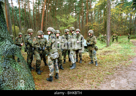 Soldaten der Bundeswehr bei Manövern, Konotop, Polen Stockfoto