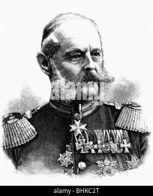 Pape, Alexander August von, 2.2.187 - 7.5.1895, preussischer General, Kommandierender General des preussischen Gardecorps von 1888-1888-1888-1888-163, Porträt, Holzgravur, ca. 1885, Stockfoto